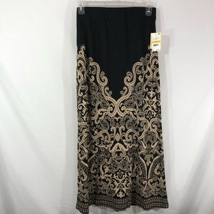 ECI Scroll Print Maxi Skirt Size S